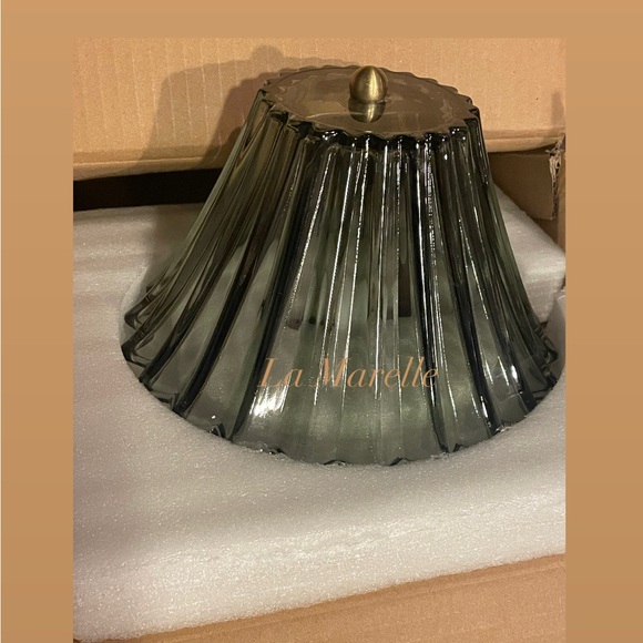 Glass Shade Table Lamp Green - Hearth & Hand™ with Magnolia - Picture 8 of 10